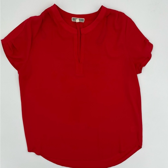 Woman’s Red short sleeve Blouse Small - Picture 2 of 5